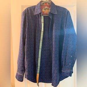 Robert Graham button up long sleeve shirt. Medium classic fit
